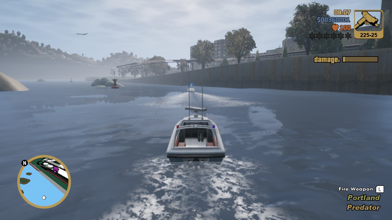 Passeio de barco no veículo da polícia