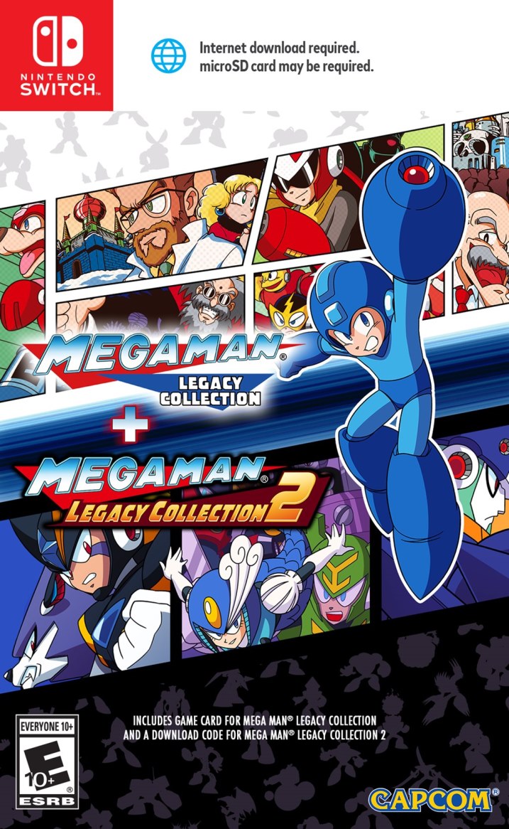 Mega Man Legacy Collection 1+2 será lançado para o Nintendo Switch em 22 de Maio de 2018