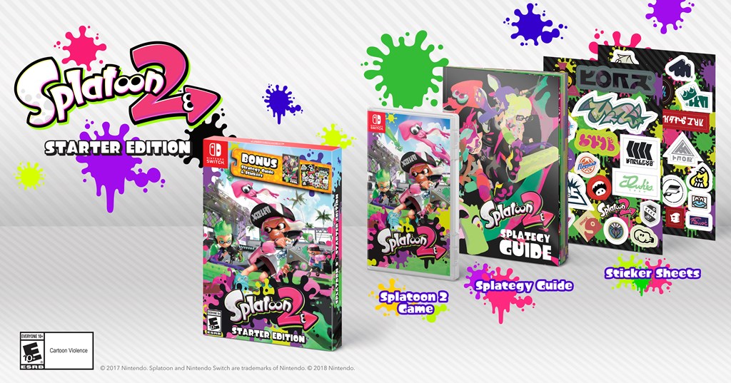 Nintendo anuncia Splatoon 2: Starter Edition na América do Norte que será lançado em Março de 2018