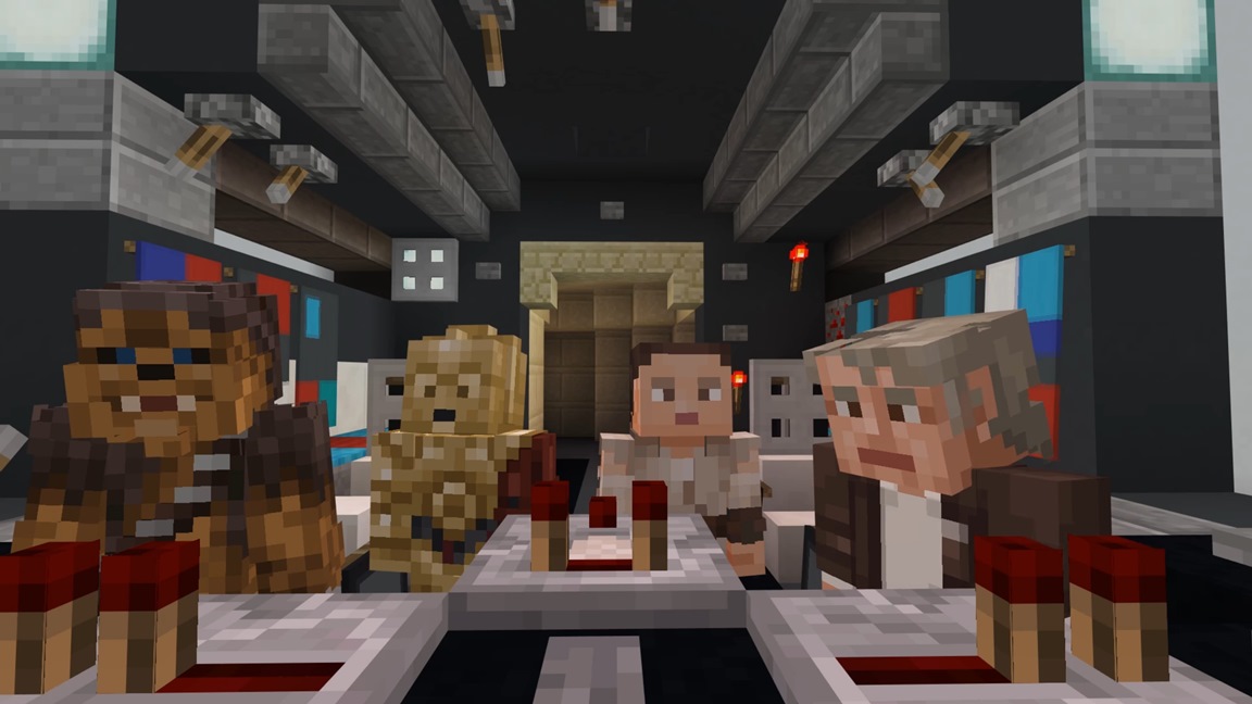 Minecraft Confira O Trailer Para A Dlc Star Wars Sequel Skin Universo Nintendo 7608