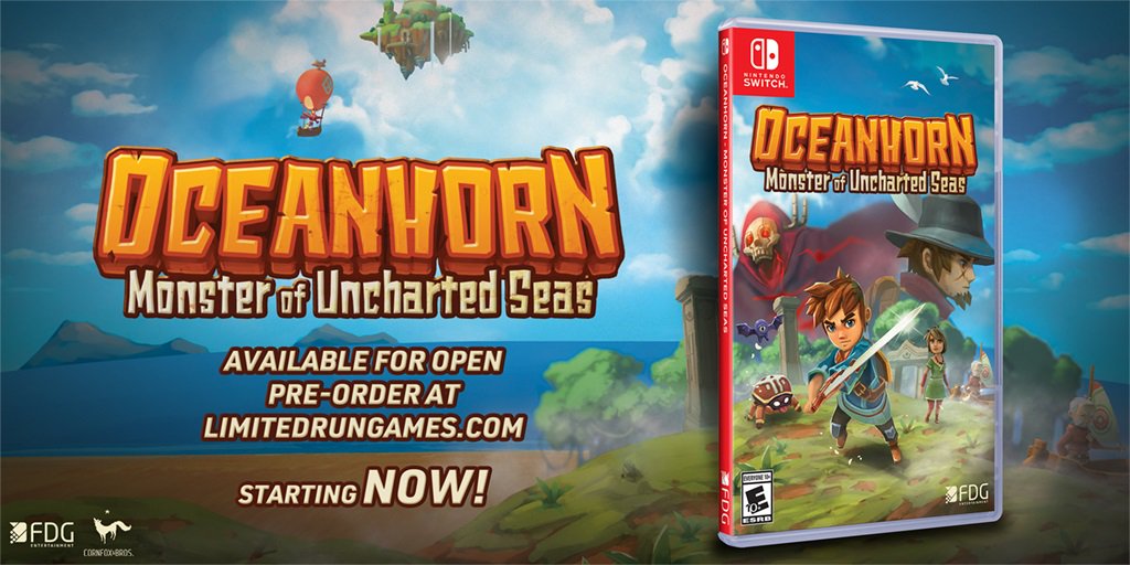 Limited Run anuncia mídia física de Oceanhorn para o Switch