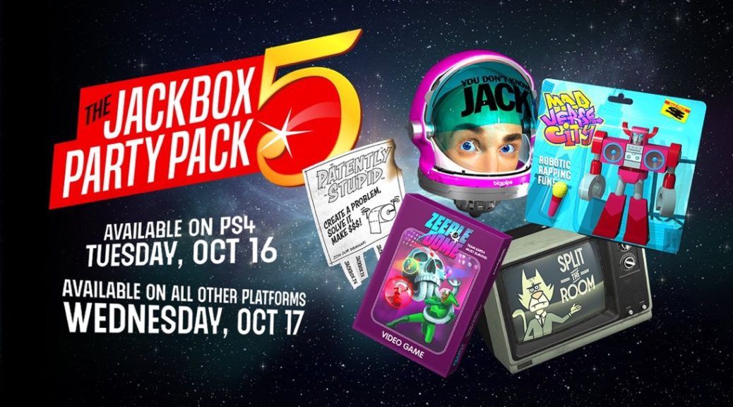 Jackbox Party Pack 5 será lançado para o Switch em 17 de outubro