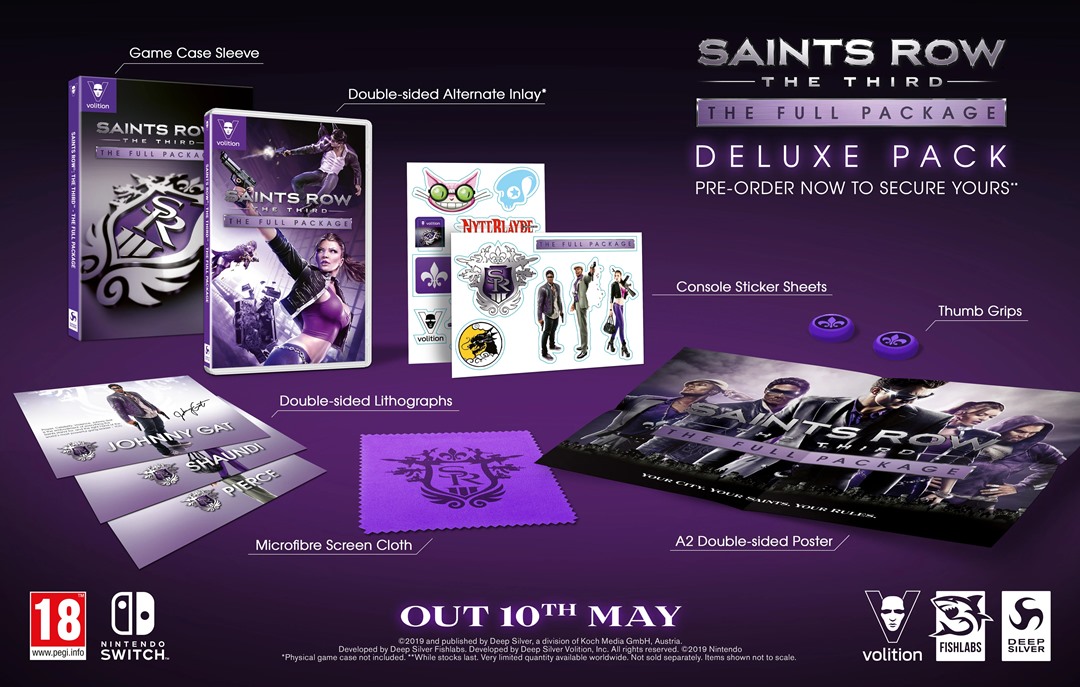Loja GAME lista Saints Row: The Third – The Full Package Deluxe Pack