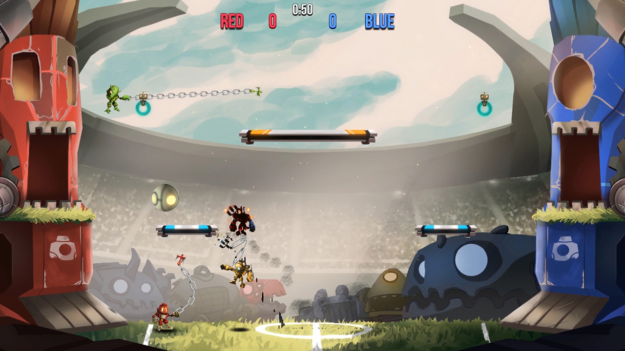 Jogo multiplayer de luta em plataforma Hookbots é revelado para o Switch e  chega em 28 de agosto