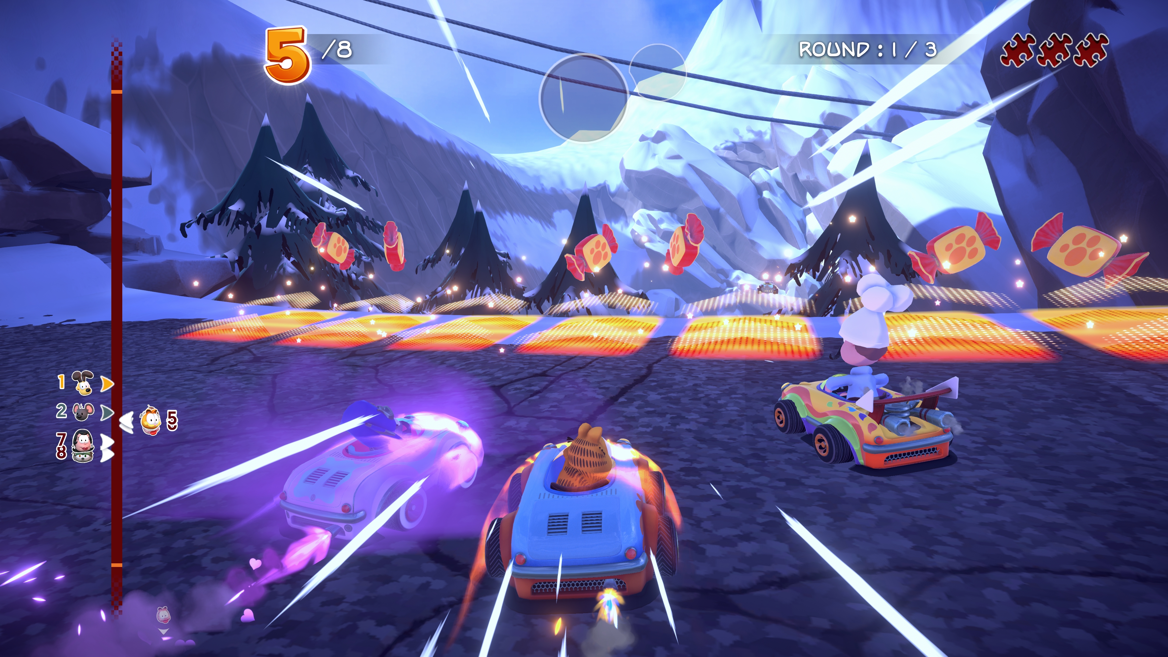 Garfield Kart: Furious Racing ganha novas imagens