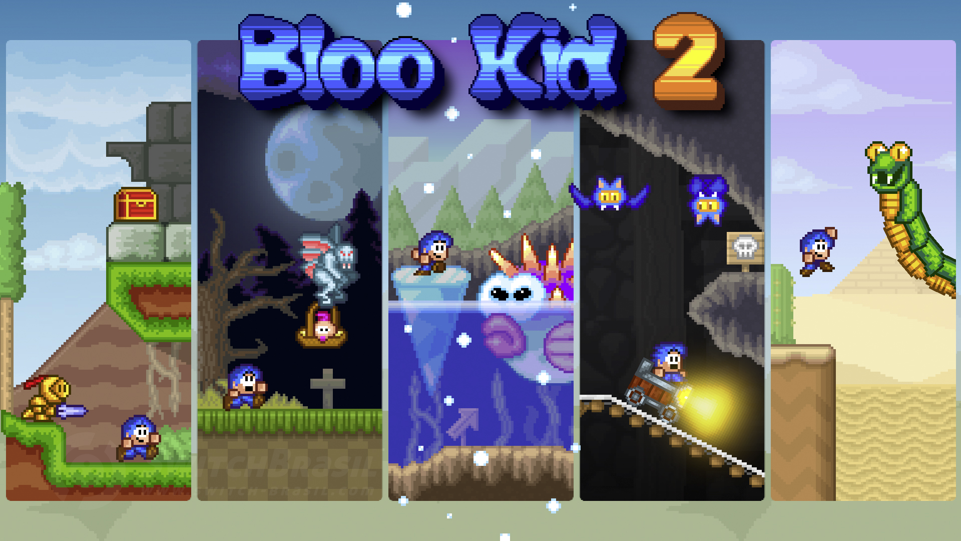 Jogo de aventura em plataformas Bloo Kid 2 será lançado para o Switch na próxima semana