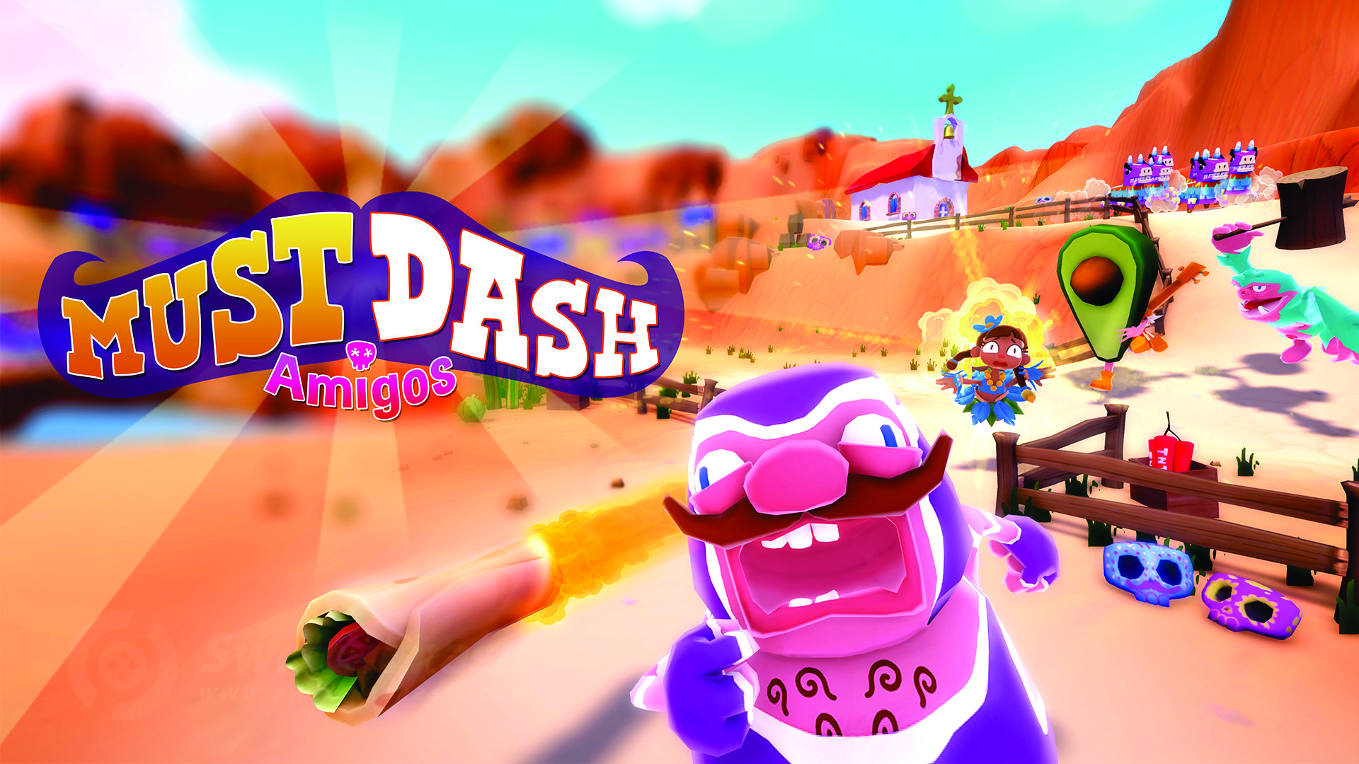 Jogo de corrida com vista de cima, Must Dash Amigos é revelado para o Switch e chega em 05 de dezembro