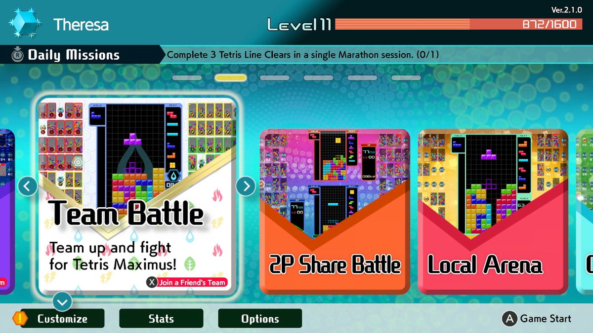 Tetris 99 recebe atualização para a versão 2.1.0 – Novo Team Battle Mode e mais