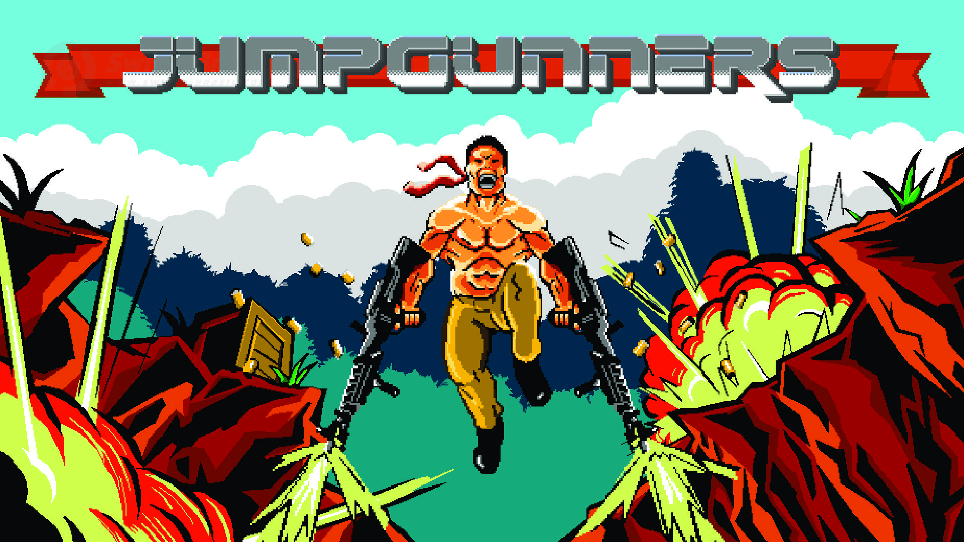 Jogo de ação em plataformas Jump Gunners ganhará versão para o Switch em 13 de janeiro