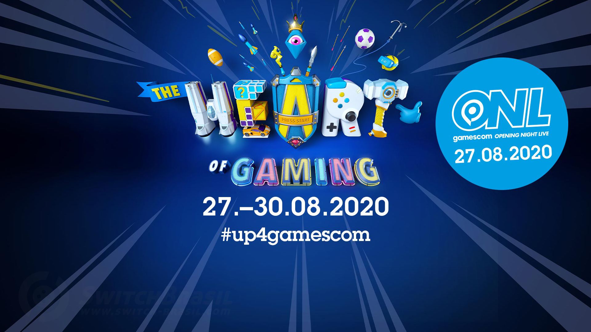 Gamescom 2020 – Evento digital acontecerá entre os dias 27 e 30 de agosto