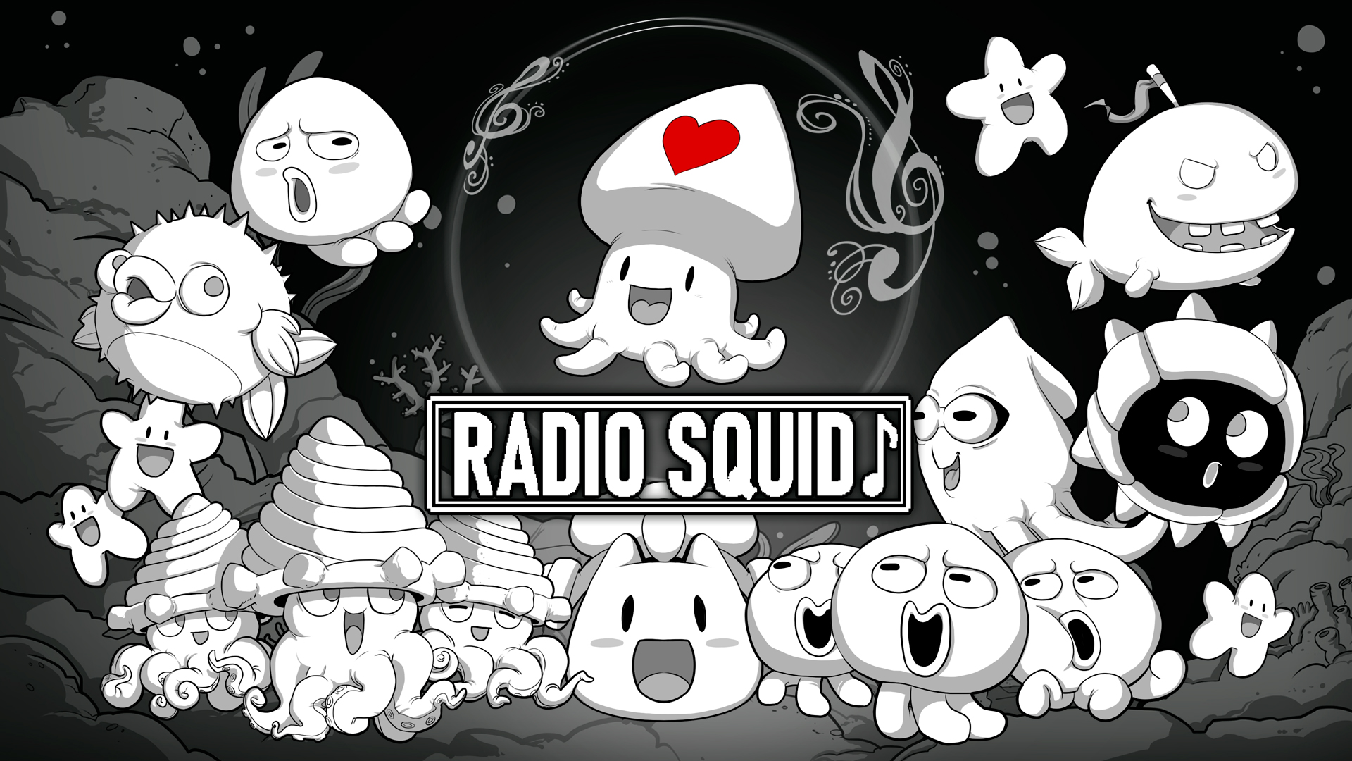 Jogo rítmico de ação arcade minimalista, Radio Squid é anunciado para o Switch e chega na próxima semana