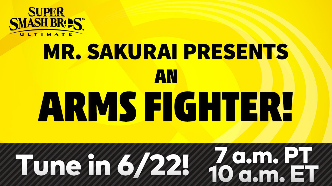Smash Bros. Ultimate – Apresentação do personagem de ARMS é agendada para 22 de junho