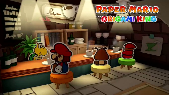 Paper Mario: The Origami King – Música tema do “Café”