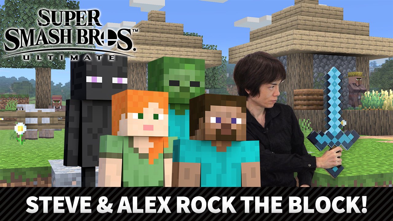 Super Smash Bros. Ultimate – DLC “Challenger Pack 7: Steve & Alex” será lançado em 13 de outubro; Detalhes, Mii Fighters e mais