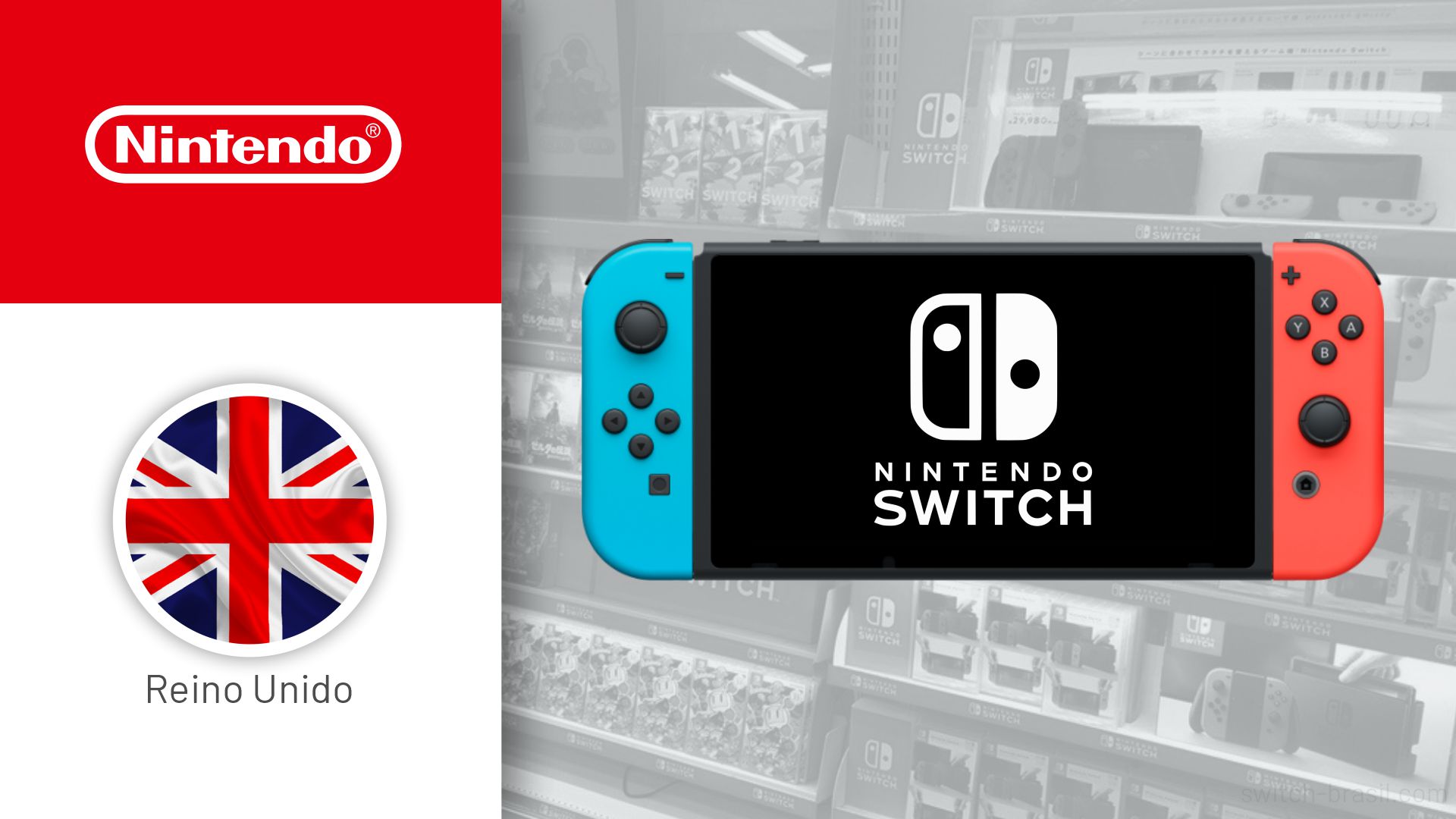 Vendas no Reino Unido | Nintendo Switch fica em #2 e registra recorde de vendas para um mês de novembro