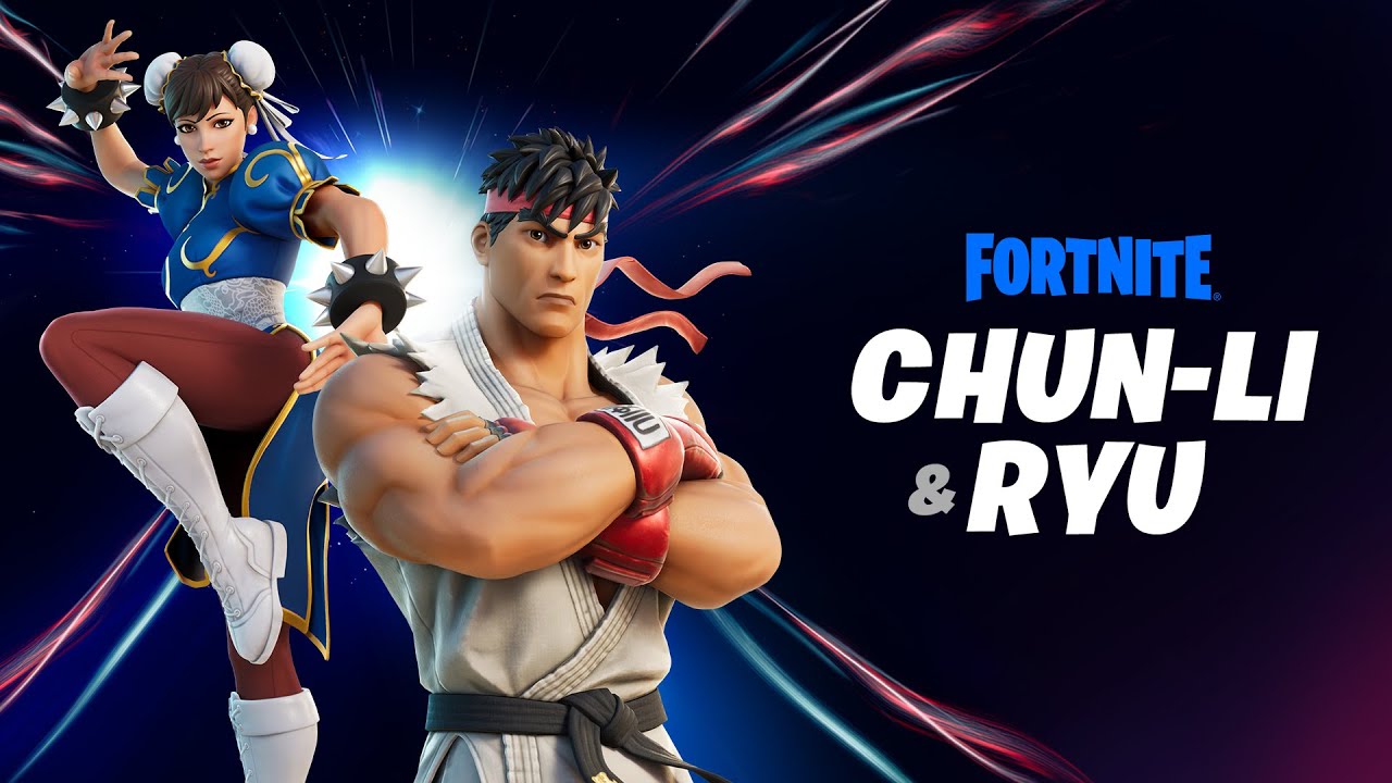 Fortnite –  Skins de Ryu e Chun-Li, de Street Fighter, serão adicionadas em 20 de fevereiro