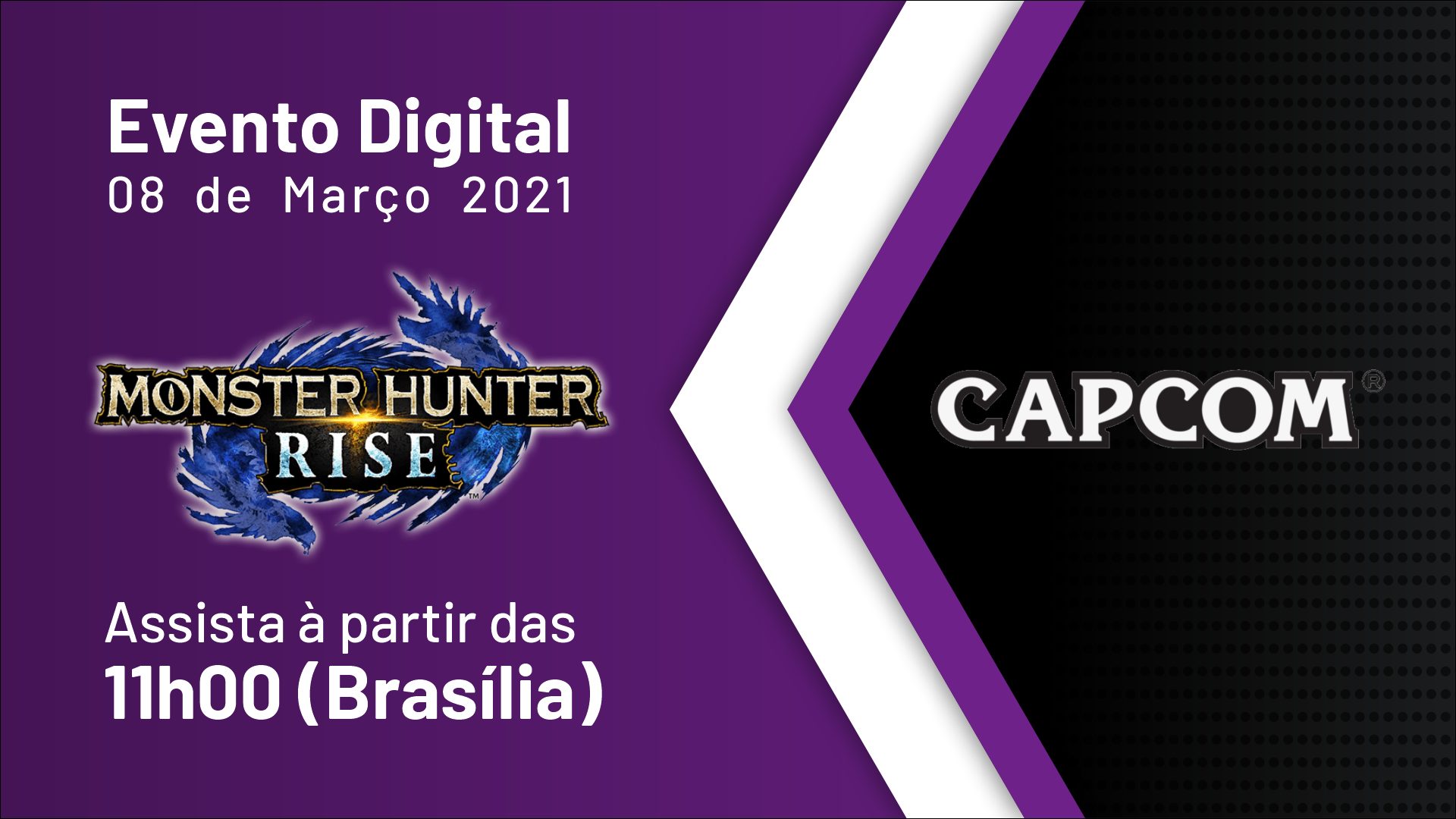 Evento Digital | Monster Hunter – Assista à apresentação a partir das 11h (Brasília)