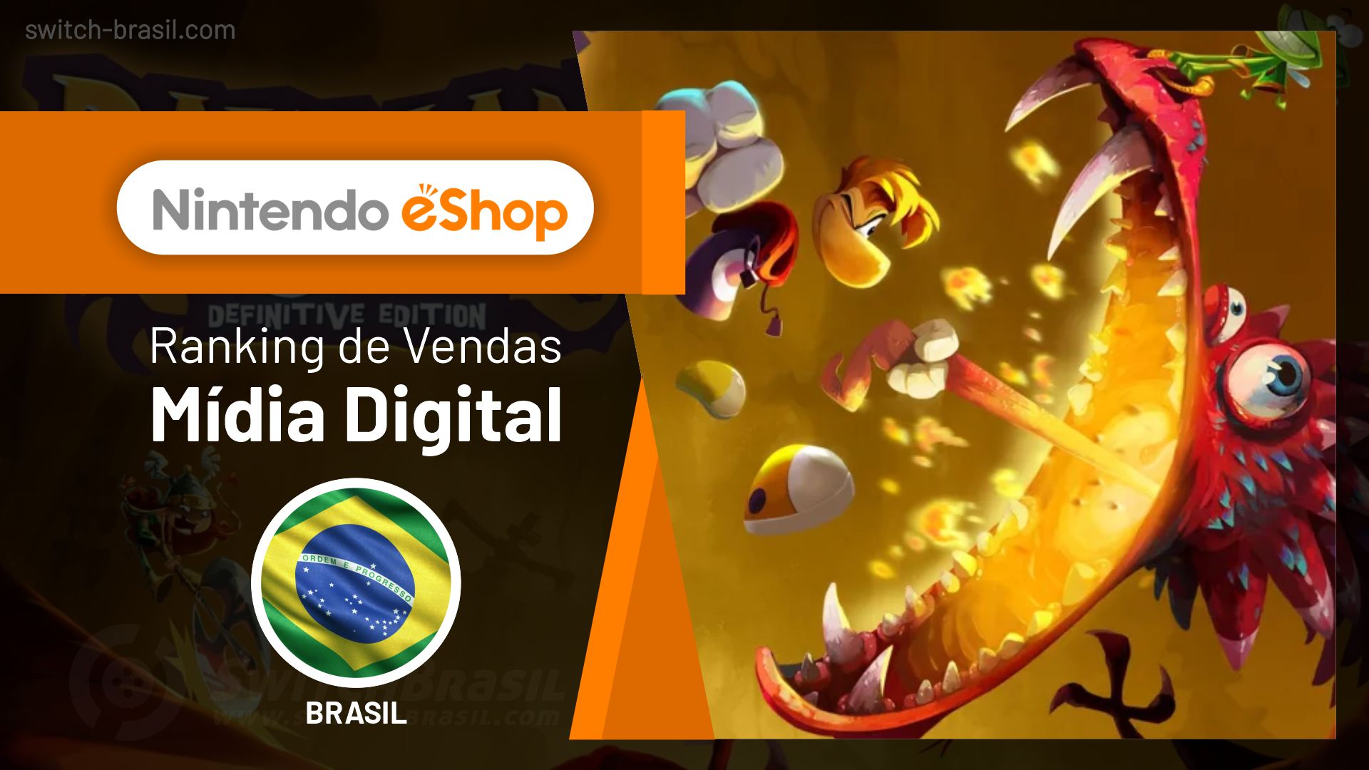Brasil | Top 15 jogos mais vendidos na eShop do Switch durante a semana passada (16/05/2021)