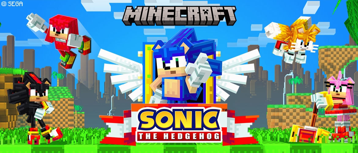 Sonic chega a Minecraft através de conteúdo para download