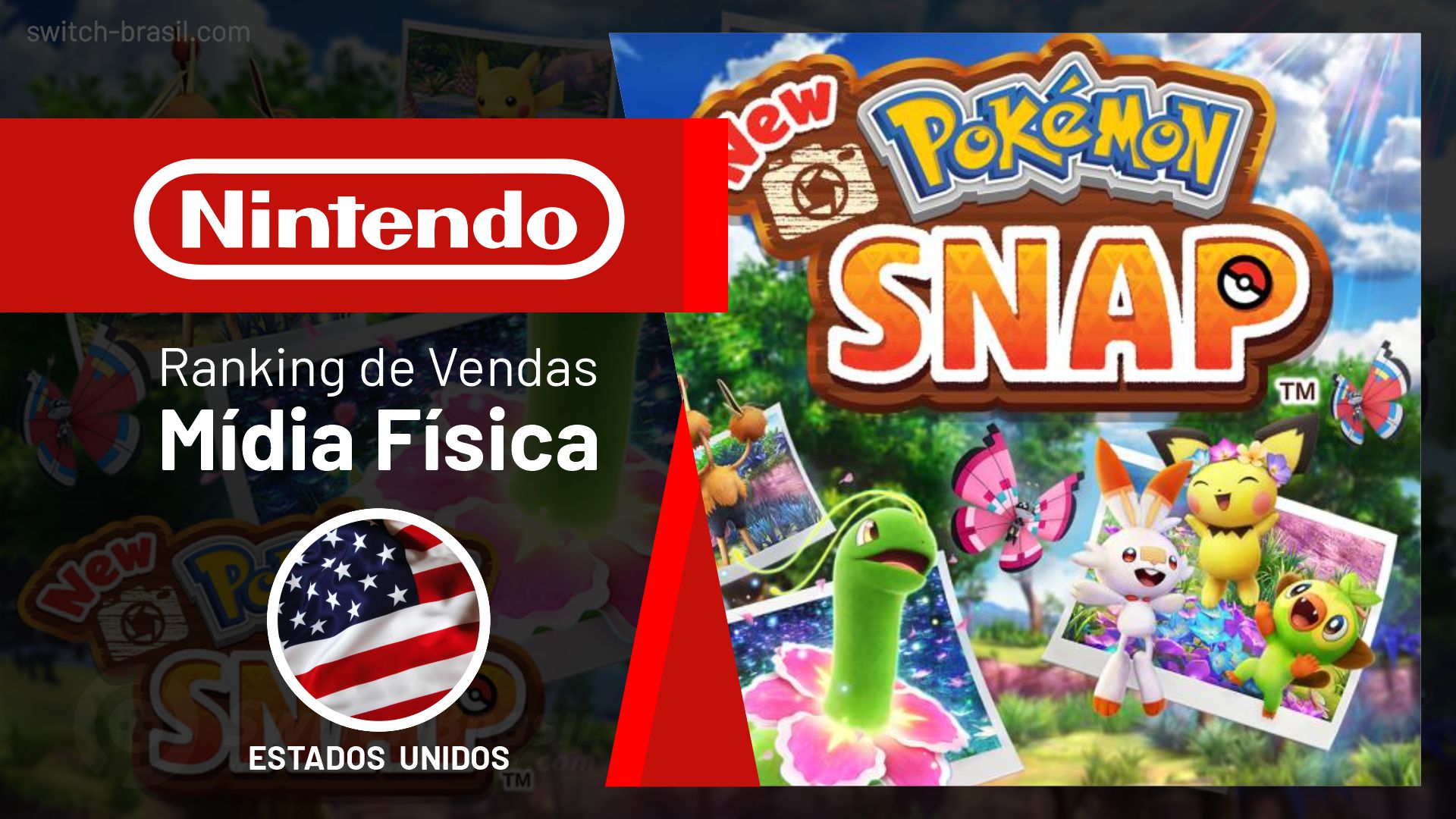 Vendas nos Estados Unidos | Software em Maio, 2021 – New Pokémon Snap lidera vendas de jogos Nintendo; Mais dados de software e rankings