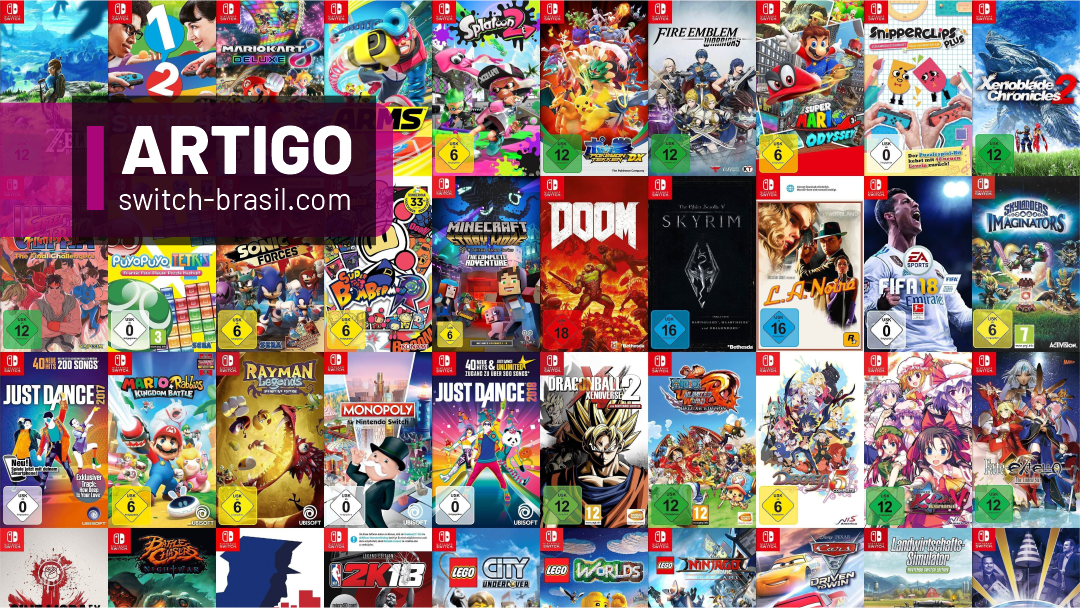do Brasil inicia pré-venda de versões nacionais de futuros jogos  first-party de Switch
