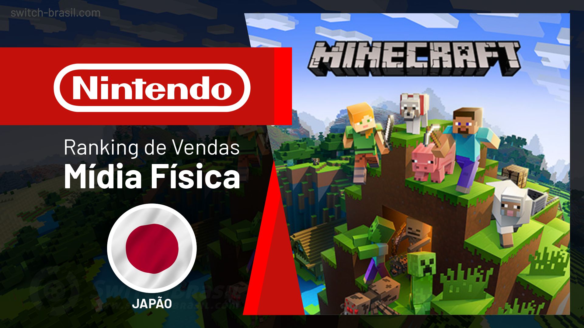 Jogo Nintendo Switch Minecraft Midia Fisica