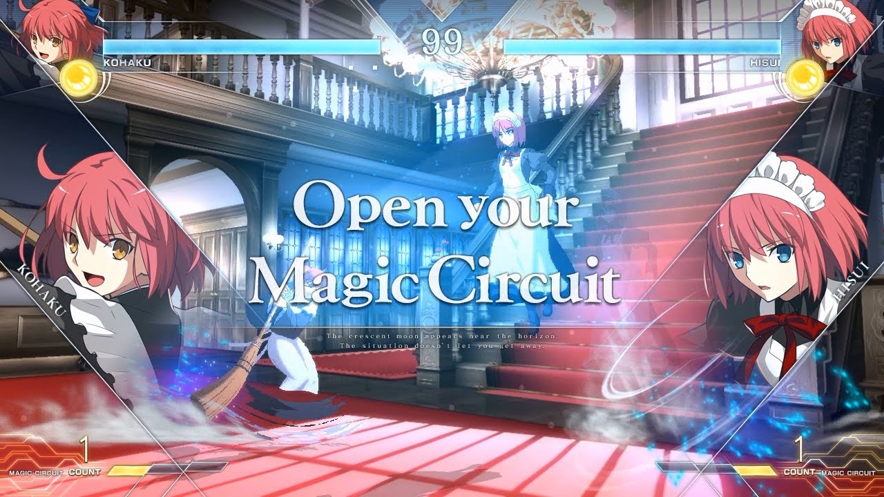 Melty Blood: Type Lumina – Primeiro vídeo de gameplay com luta entre Hisui e Kohaku