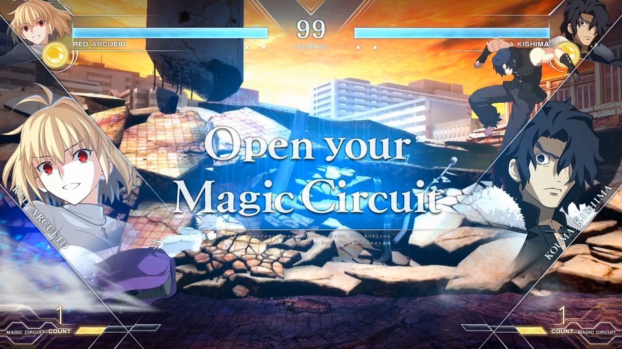 Melty Blood: Type Lumina – Segundo vídeo de gameplay com a luta entre Red Arcueid e Kouma Kishima