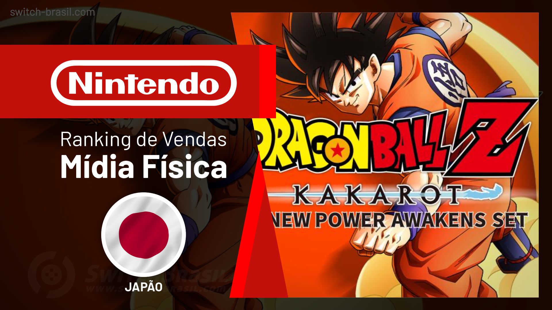 Ranking de Vendas no Japão | Dragon Ball Z: Kakarot estreia em #2; Switch movimenta mais de 46 mil unidades