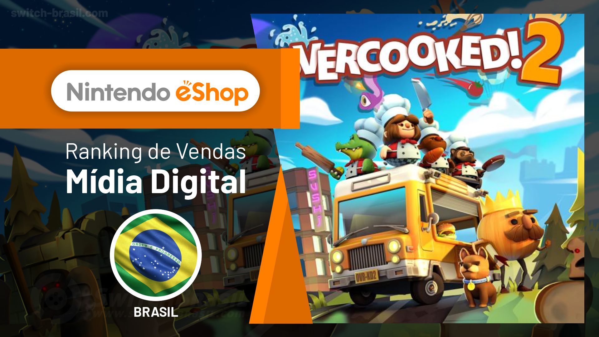 Brasil | Top 15 jogos mais vendidos na eShop do Switch durante as duas últimas semanas (03/10/2021)