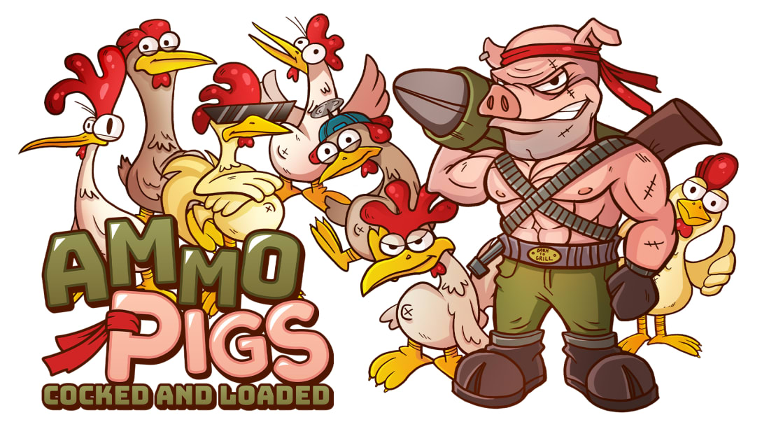 Ammo Pigs: Cocked and Loaded, um jogo de ação “run-and-gun”, ganhará versão para o Switch neste mês