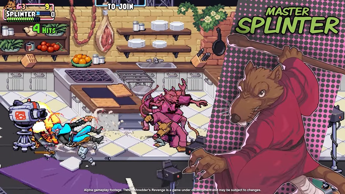 Teenage Mutant Ninja Turtles: Shredder’s Revenge – Mestre Splinter é revelado como personagem jogável