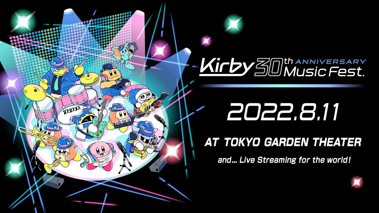 Nintendo agenda Kirby 30th Anniversary Music Fest. para agosto de 2022