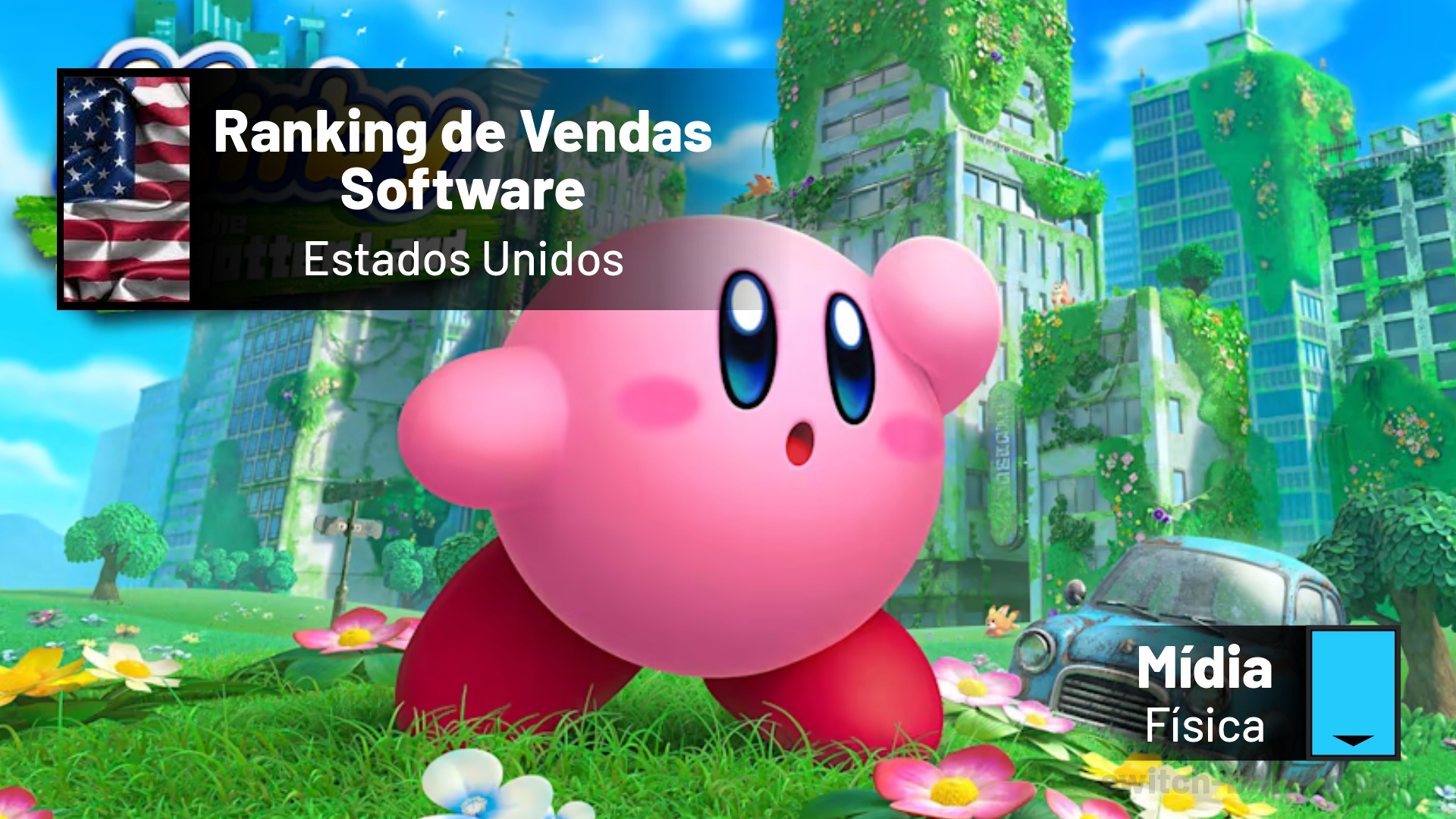 Vendas nos Estados Unidos | Software em Março, 2022 – Kirby and the Forgotten Land lidera vendas de jogos Nintendo