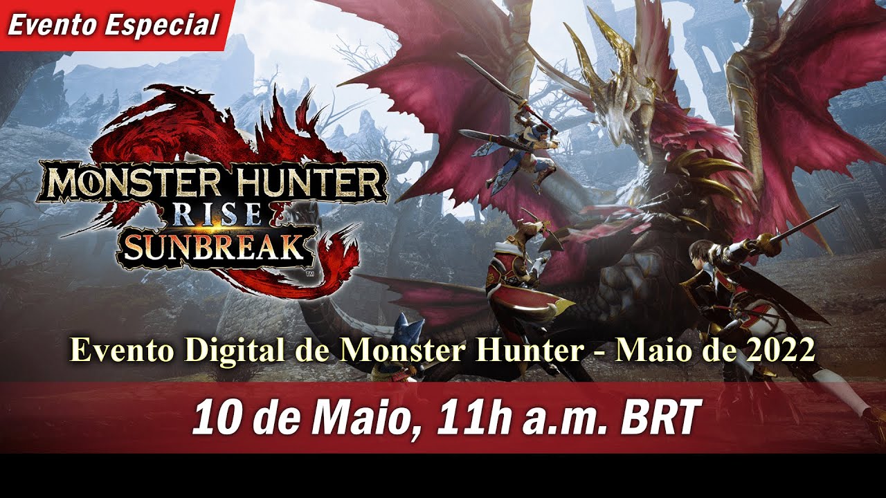 Evento Digital | Monster Hunter Rise: Sunbreak – Assista à apresentação a partir das 11h (Brasília)