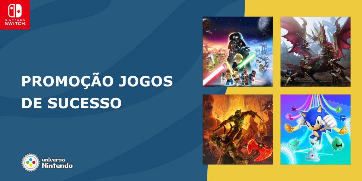 Nintendo eShop Brasil  Promoção Jogos de Sucesso traz centenas de