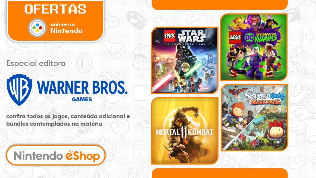 Black Friday da Nintendo tem LEGO, Mortal Kombat e mais jogos em promoção