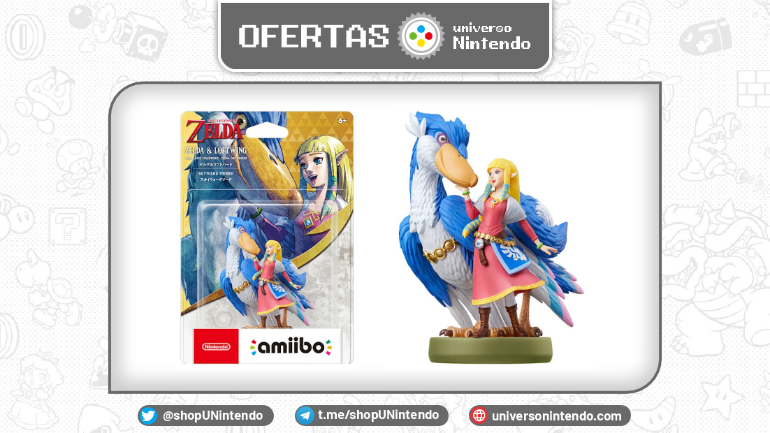 🛍️ OFERTA amiibo Zelda & Loftwing The Legend of Zelda Skyward