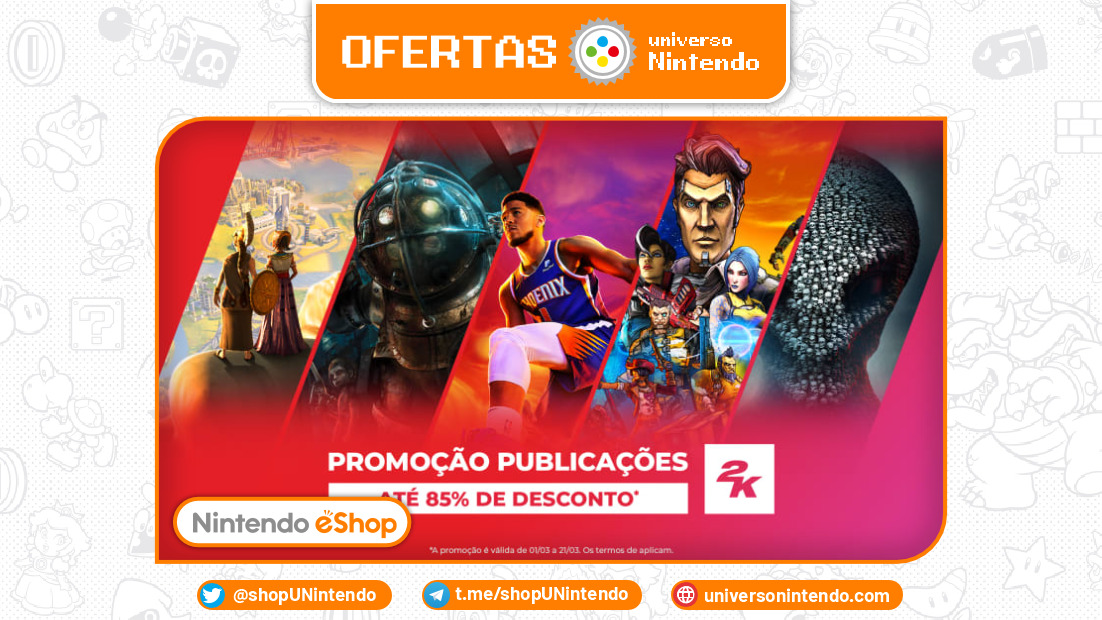 Ofertas Nintendo eShop  Brasil – Jogos da Warner Bros. entram em promoção  em nova campanha com até 85% de desconto (Março/2023)