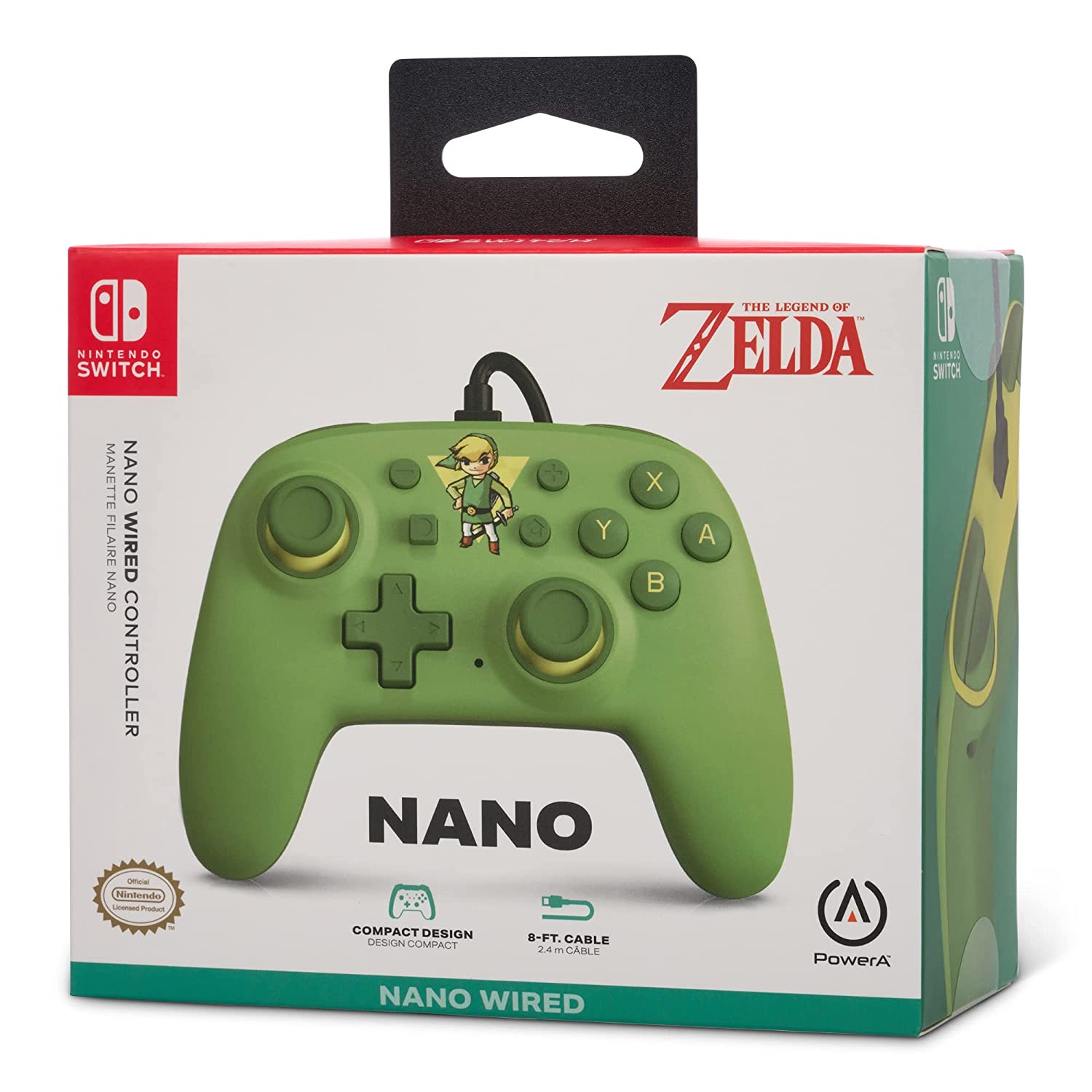 PowerA Nano Wired Controller for Nintendo Switch - Toon Link