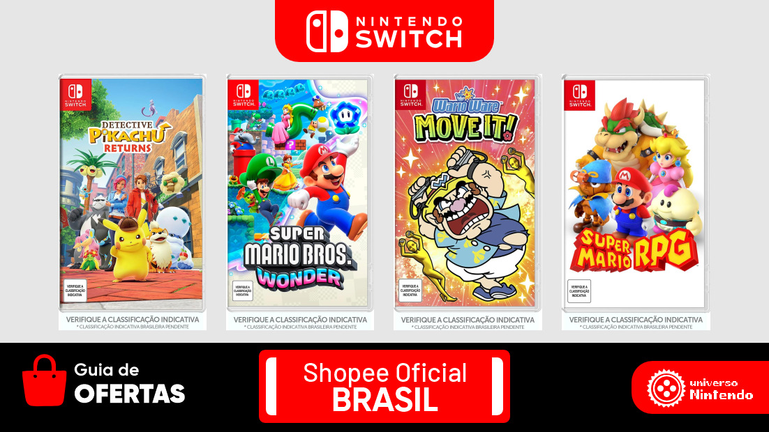 Oferta Mercado Livre  Cupom MercadoKids é disponibilizado com 5% de  desconto em jogos físicos da Nintendo