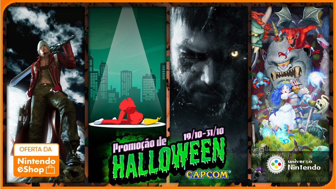 Ofertas da Nintendo eShop Brasil  Warner Bros. inicia campanha de  Halloween com descontos de até 85% em jogos digitais