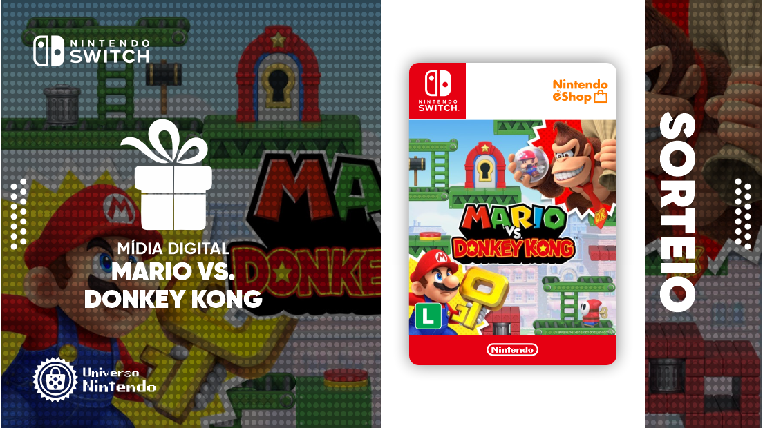 Sorteio Mario vs Donkey Kong