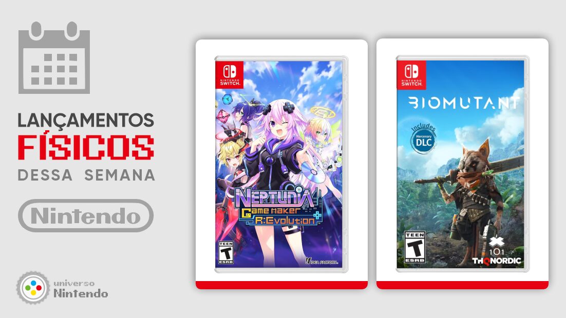 Lançamentos físicos da semana que termina em 18/Mai – Neptunia Game Maker R:Evolution, Biomutant e mais