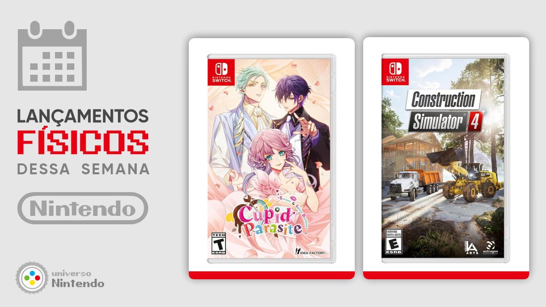 Lançamentos físicos da semana que termina em 01/Jun – Cupid Parasite, Construction Simulator 4 e mais