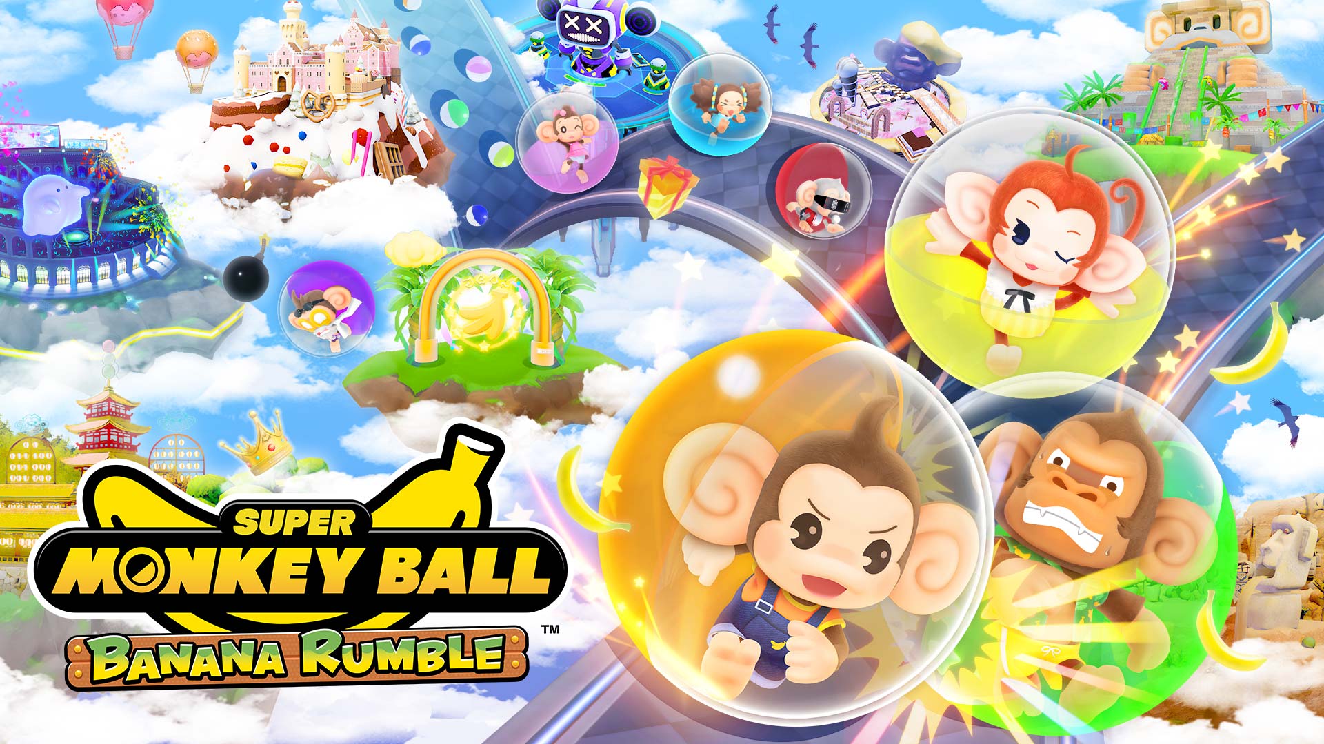 Super Monkey Ball Banana Rumble keyart