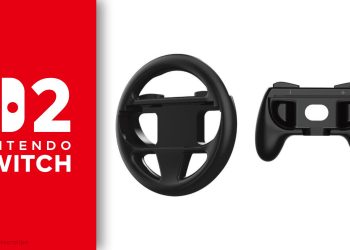 Switch 2 – Mais acessórios emergem no varejo chinês, dessa vez grip e volante para os futuros Joy-Con