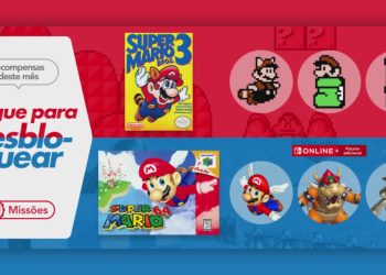 Nintendo Switch Online | Missões & Recompensas – Elementos de ícone baseados jogos Super Mario podem ser desbloqueados