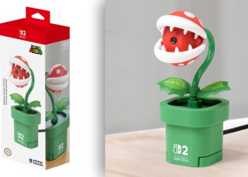 HORI anuncia câmera licenciada para o Nintendo Switch 2 com design da Planta Piranha