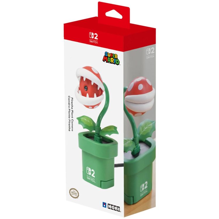 HORI anuncia câmera licenciada para o Nintendo Switch 2 com design da Planta Piranha